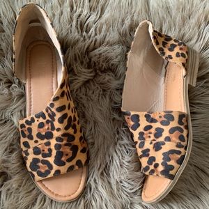 Catherine Malandrino Theorie Tan Animal Print Flat